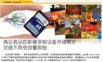 廠家批發全系列金士頓SD卡 從1G到32G的存儲解決方案